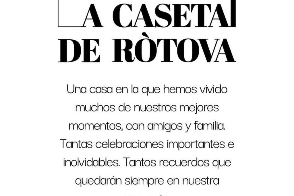 La Caseta De Rotova - Casa Rural Para Desconectar Ngoại thất bức ảnh